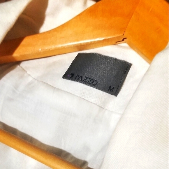 PAZZO\  Custom Italian Blazer / Medium / White Linen - Picture 3 of 9